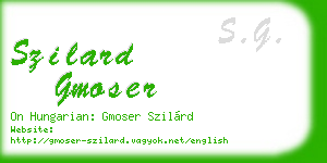 szilard gmoser business card